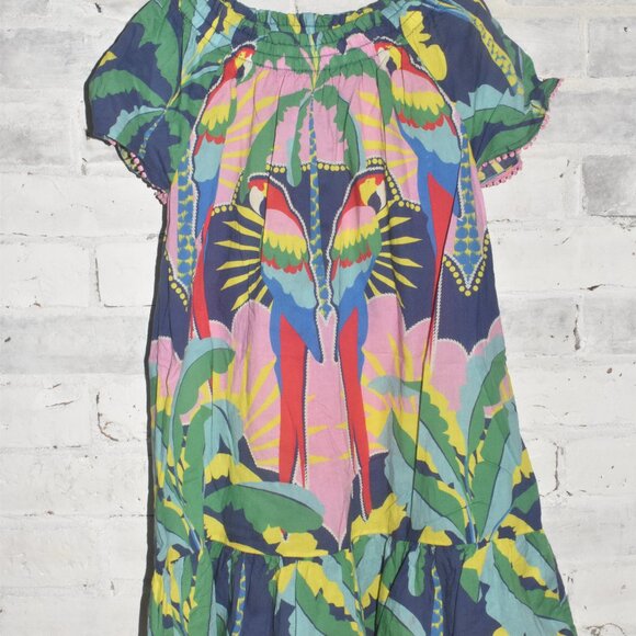 Mini Boden Kids Cruise Parrot Funky Dress Size 6-7* - Picture 2 of 5